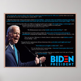 Biden 2020-citattecken på Tävling Poster