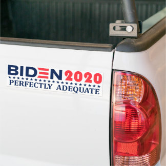 Biden 2020: FULLSTÄNDIGT LÄMPLIGT Bumper-märke Bildekal