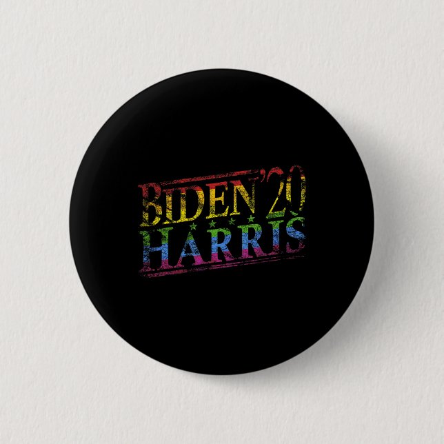 Biden 2020 Gay pride Lgbt Flagga Biden Harris 2020 Knapp (Framsida)