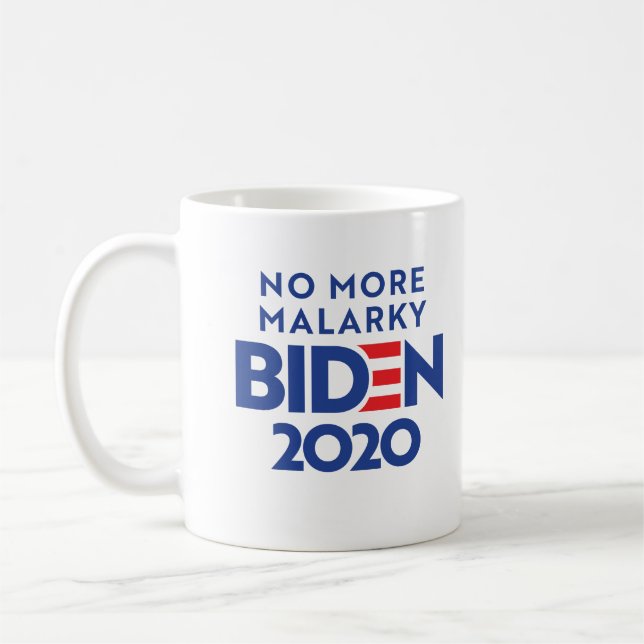 BIDEN 2020 - Inga fler Malarky Kaffemugg (Vänster)