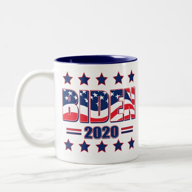 BIDEN-2020-Joe Biden för president Två-Tonad Mugg (Vänster)
