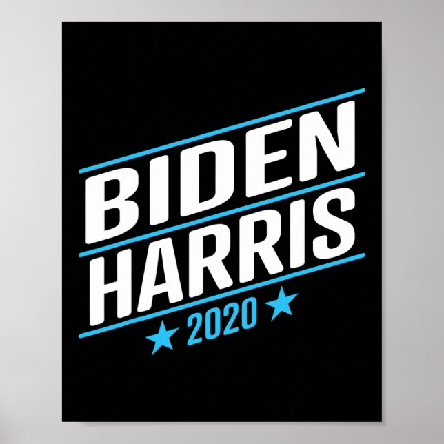 Biden 2020 och Kamala Harris på ena Biljett 2 Poster (Framsidan)