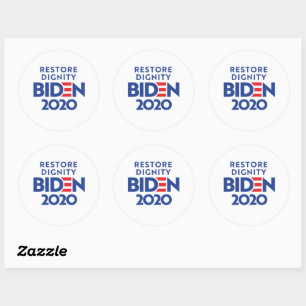 BIDEN 2020 - Restore Dignity Runt Klistermärke