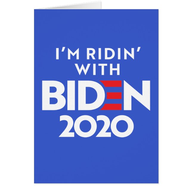BIDEN 2020 - Ridin with Biden OBS Kort (Framsidan)