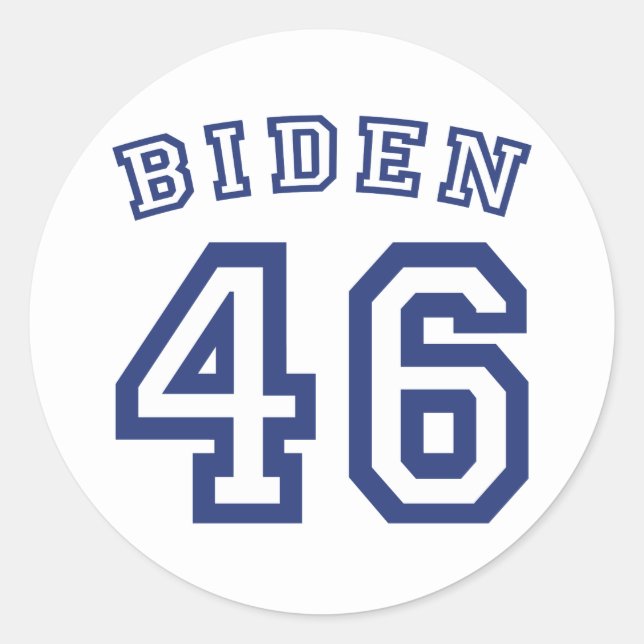 BIDEN 46 RUNT KLISTERMÄRKE (Framsida)