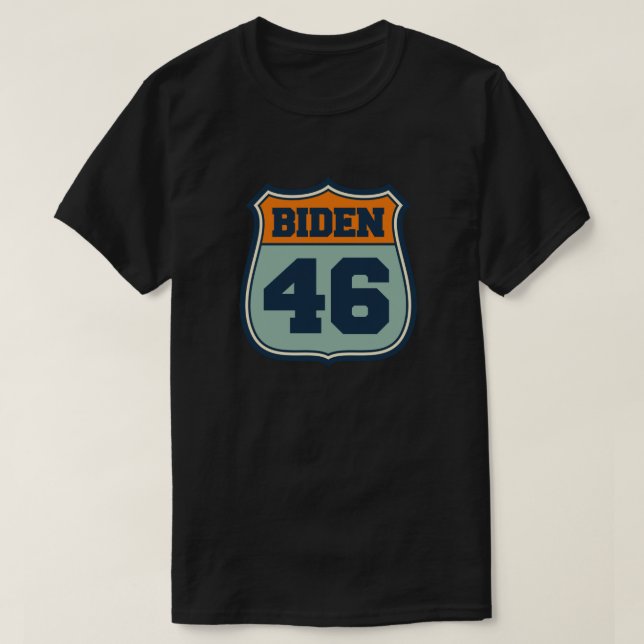 Biden 46 - Vald Firate Joe Biden 46:e T Shirt (Design framsida)