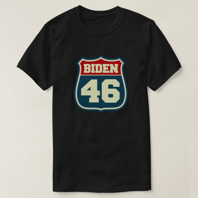 Biden 46 - Vald Firate Joe Biden 46:e T Shirt (Design framsida)