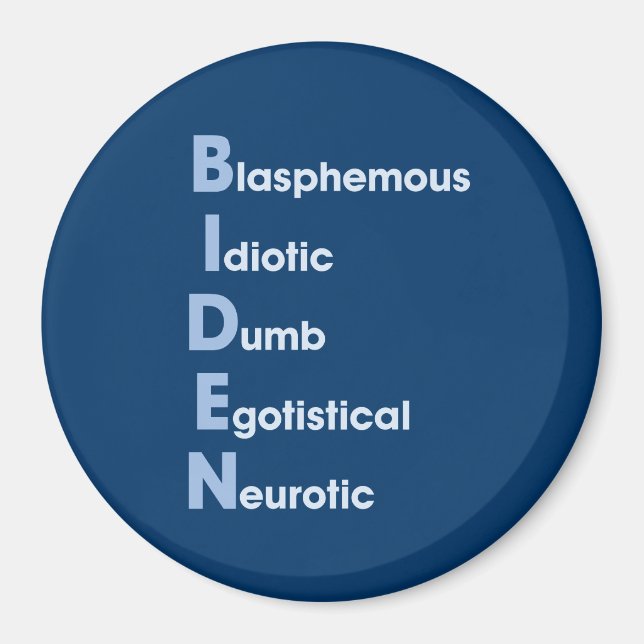 Biden Acronym Magnet (Framsidan)