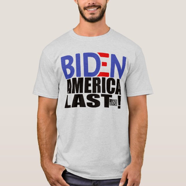 BIDEN AMERIKA SISTA REDAN T SHIRT (Framsida)