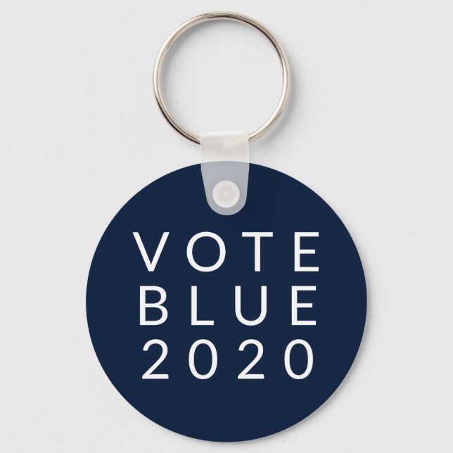 Biden and Harris Vote Blue 2020 - enkel minimal Nyckelring (Framsida)