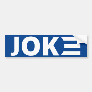 Biden är en Joke Bumper Sticker Bildekal