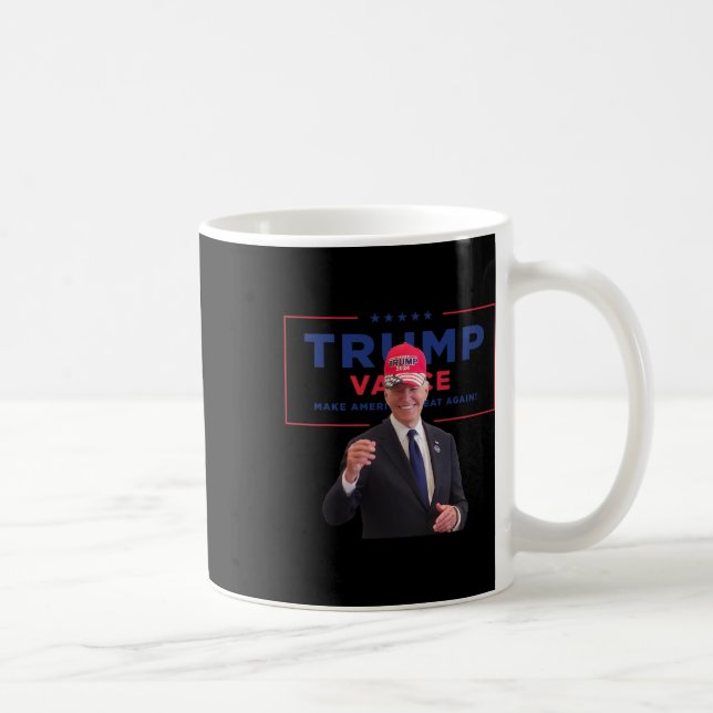Biden Bära Mega Cap Trump Vance gör amerikansk gre Kaffemugg (Höger)