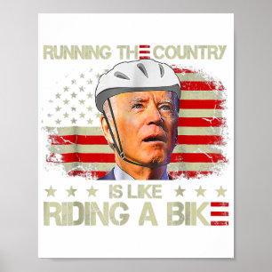 Biden Bike Bicycle som kör Land är som Rid Poster