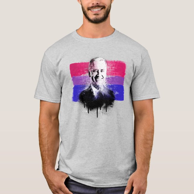 Biden Bisexual Pride T-Shirt (Framsida)