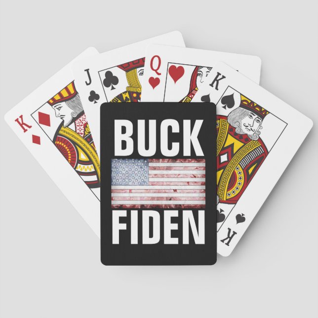 BIDEN BUCK FIDEN PLAYDS CARDS CASINOKORT (Baksidan)