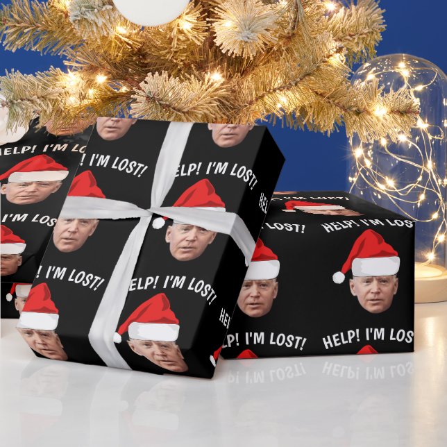 BIDEN CHRISTMAS FUNNY BORTTAPPAD WRAPPING PAPPER PRESENTPAPPER (Helgdagar)