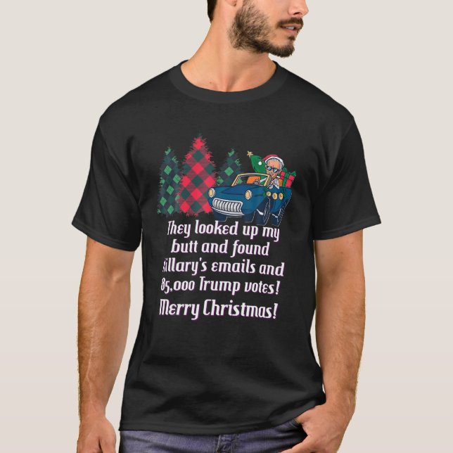 Biden Colonoscopy Meme jul Butt Wipe Biden T Shirt (Framsida)