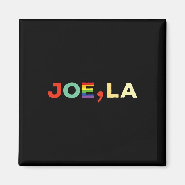 Biden Comma La Kamala Harris Funny Gay pride Rainb Magnet (Framsidan)