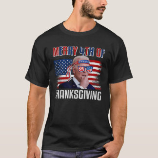 Biden Dazed Merry 4:e Thanksgivingen 4:e juli T Shirt
