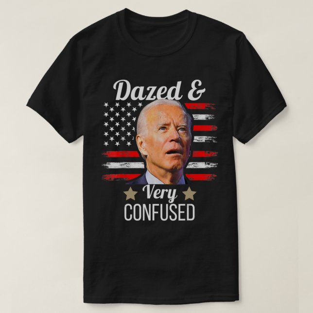 Biden Dazed och mycket förvirrad Tiedye Anti Joe B T Shirt (Design framsida)