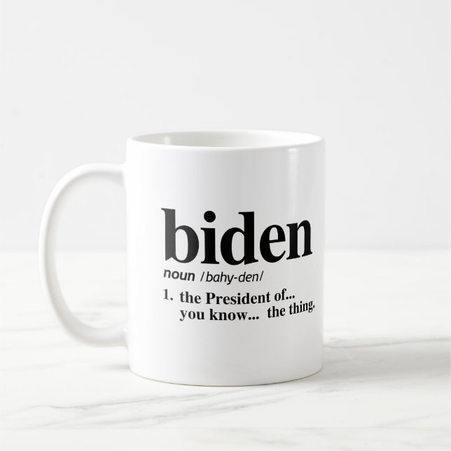 Biden Definition Kaffemugg (Vänster)