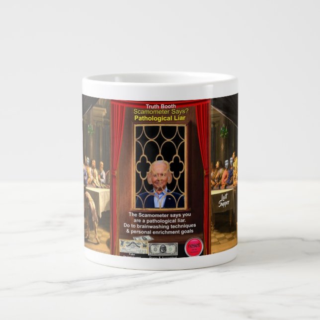 Biden-erkännande mugg jumbo mugg (Framsidan)