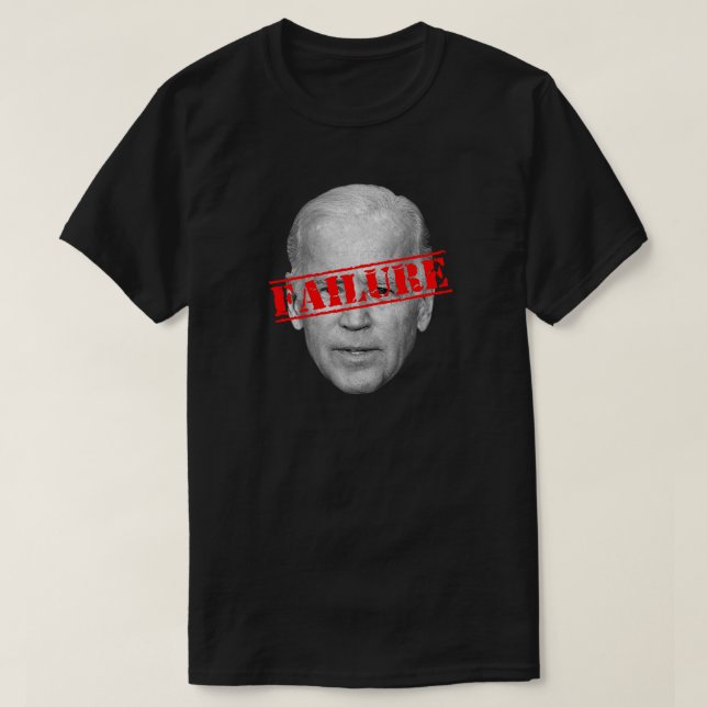 Biden-fel | Anti Joe Biden Mörk T Shirt (Design framsida)