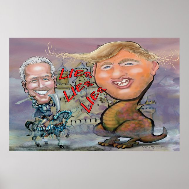 Biden Fending of Beast of Ligger Poster (Framsidan)