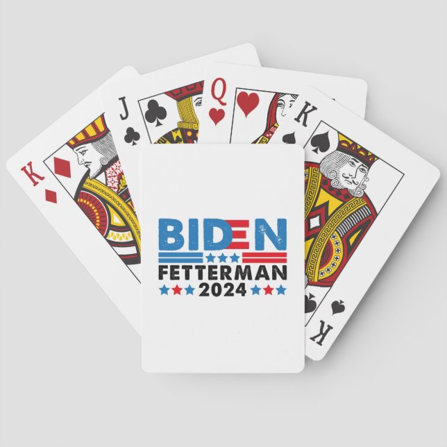 Biden Fetterman 2024 Casinokort (Baksidan)
