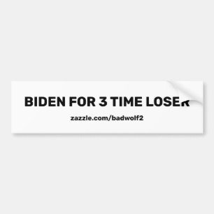 Biden för 3-tids förlorande stötfångare, slutlig bildekal