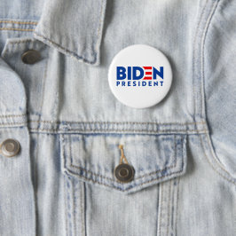 Biden för president Blue and Red Slogan, ZSSG Knapp