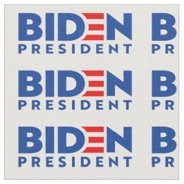 Biden för president Blue Mini Text, ZSSG Fabric Tyg