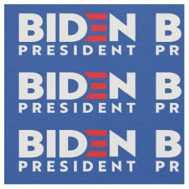 Biden för president White Mini Text, ZSSG Fabric Tyg