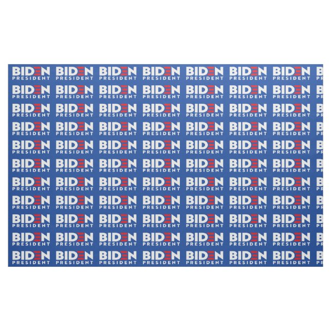Biden för president White Mini Text, ZSSG Fabric Tyg (Fat Quarter)
