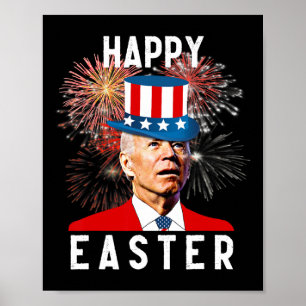 Biden Glad påsk för den 4 juli Poster