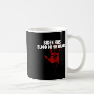 Biden har blod på sin Händer-motverkande film. Kaffemugg