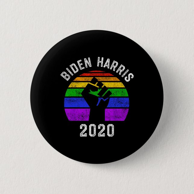 Biden Harris 2020 Black Lives Problem Lgbt Gay Pri Knapp (Framsida)
