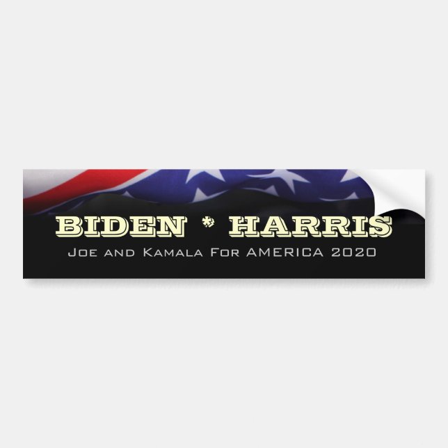 BIDEN HARRIS 2020 Bumper Sticker Kampanj 2020 Bildekal (Framsidan)