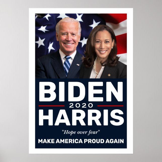 Biden Harris 2020 Collecsible Keepsaké Photo Poster (Framsidan)