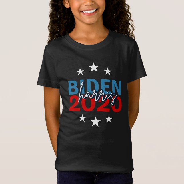 Biden Harris 2020-demokrater Flickans Coola Kampan T Shirt (Framsida)