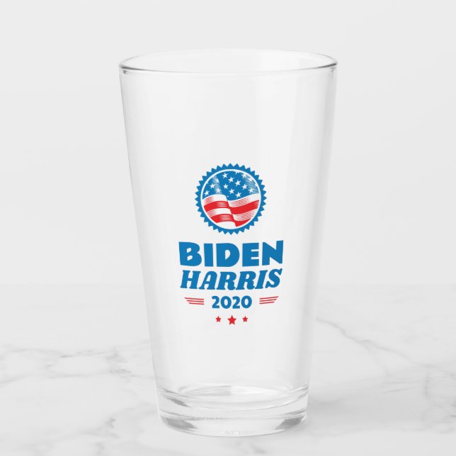 Biden Harris 2020 Flagga Seal Glaskopp (Framsida)