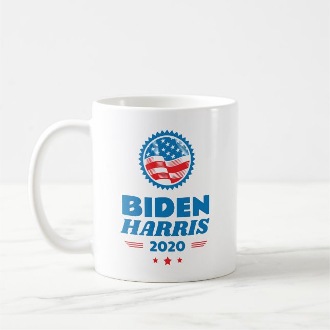 Biden Harris 2020 Flagga Seal Kaffemugg (Vänster)