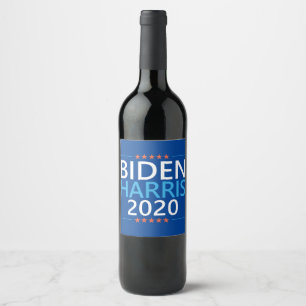 Biden Harris 2020 för president USA-valet Vinflaska Etikett