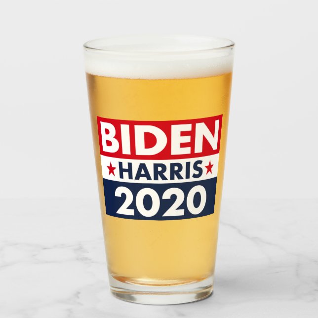 BIDEN HARRIS 2020 GLASKOPP (Framsida fylld)