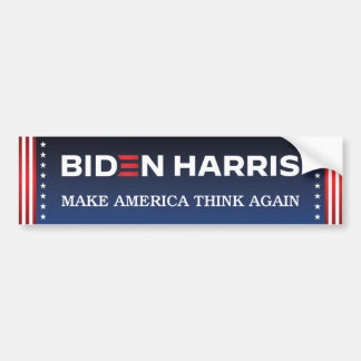 Biden Harris 2020 Gör Amerika till Tänka igen Bildekal