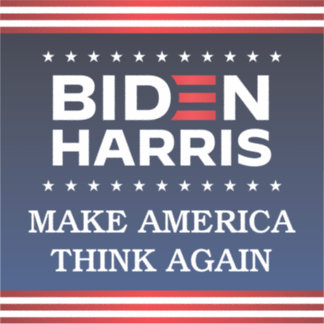 Biden Harris 2020 Gör USA:s Tänka till en ny stöt Klistermärken