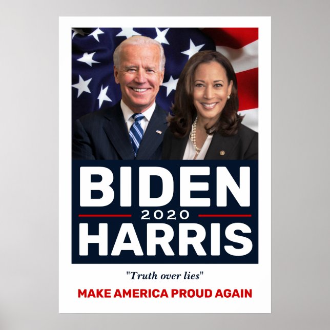 Biden Harris 2020 - Insamlingsbart foto från Kampa Poster (Framsidan)