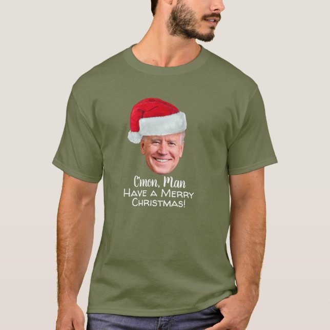Biden Harris 2020 - Joe Santa Hat - C'mon Man T Shirt (Framsida)