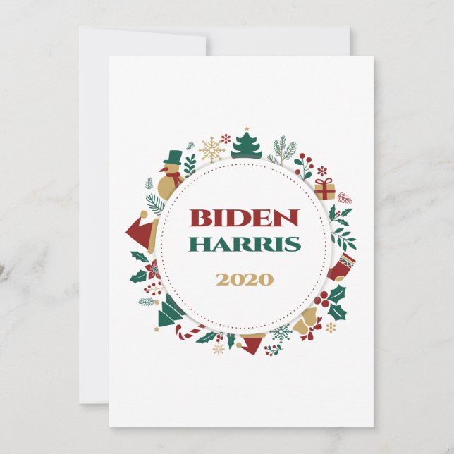 Biden/Harris 2020 - jul Julkort (Framsida)
