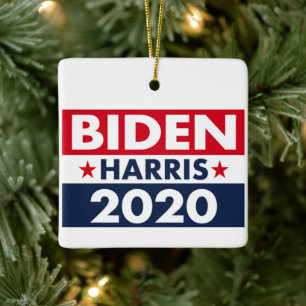 BIDEN HARRIS 2020 JULGRANSPRYDNAD KERAMIK